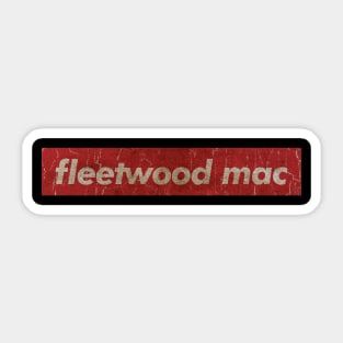 Fleetwood Mac - simple red vintage Sticker